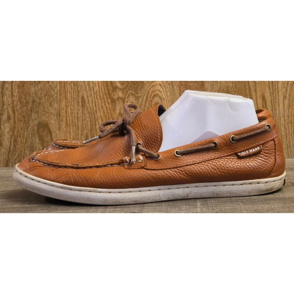 Cole Haan Leather Boat Shoes Mens Size 11 Brown